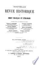 Nouvelle revue historique de droit français et étranger