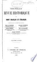 Nouvelle revue historique de droit français et étranger
