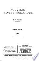 Nouvelle revue théologique