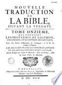 Nouvelle traduction de la bible suivant la vulgate, par de Beauvilliers de Saint-Bignan