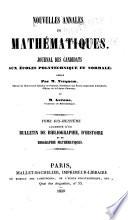 Nouvelles annales de mathématiques