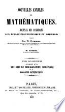 Nouvelles annales de mathématiques