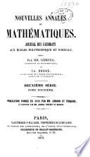 Nouvelles annales de mathématiques