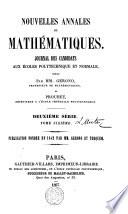 Nouvelles annales de mathématiques