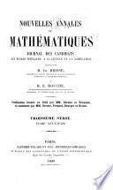 Nouvelles annales de mathématiques