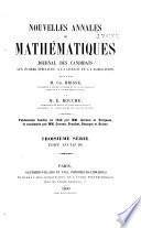 Nouvelles annales de mathématiques