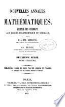 Nouvelles annales de mathématiques