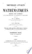 Nouvelles annales de mathématiques