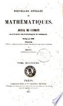 Nouvelles annales de mathematiques journal des candidats aux ecoles polytechnique et normale