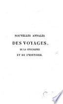Nouvelles annales des voyages