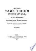 Nouvelles annales du Muséum d'histoire naturelle