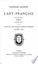 Nouvelles archives de l'art français