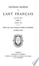 Nouvelles archives de l'art français