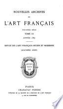 Nouvelles archives de l'art français