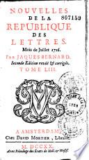 Nouvelles de la République des lettres