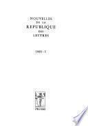 Nouvelles de la République Des Lettres