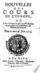 NOUVELLES DES COURS DE LʻEUROPE