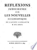 Nouvelles ecclésiastiques, ou, Memoires pour servir a l'histoire de la Constitution Unigenitus
