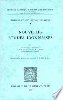 Nouvelles études Iyonnaises