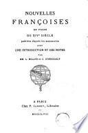 Nouvelles francoises en prose du 14. siecle publiees d'apres les manuscrits avec une introduction et des notes par MM. L. Moland et C. D'Hericault