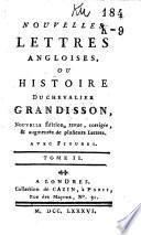 Nouvelles lettres angloises, ou Histoire du chevallier Grandisson