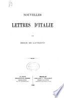 Nouvelles lettres d'Italie