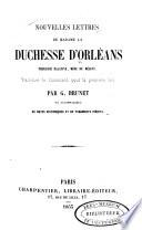 Nouvelles lettres de madame la duchesse d'Orléans