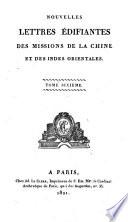 Nouvelles lettres édifiantes des missions de la Chine et des Indes Orientales