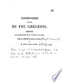 Nouvelles observations sur le feu grégeois et les origines de la poudre à canon