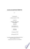 Nouvelles questions féministes