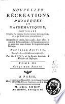 Nouvelles récréations physiques et mathématiques