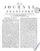 Nro. 1. JOURNAL DE FRANCFORT