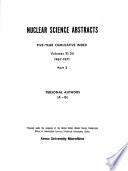 Nuclear Science Abstracts