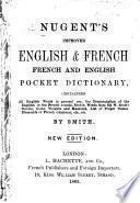 Nugent's Improved English & French, French and English Pocket Dictionary