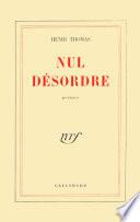 Nul désordre