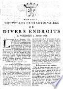 NUMERO I. NOUVELLES EXTRAORDINAIRES DE DIVERS ENDROITS