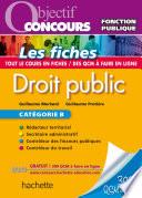 Objectif Concours Fiches Droit Public