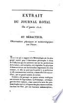 Observation physiques et météorologique sur l'hiver