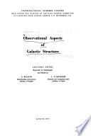 Observational Aspects of Galactic Structure