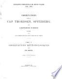 Observations faites au Cap Thordsen, Spitzberg: Introduction historique