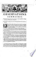 Observations sommaires pour Me Jean-Sonyer Dulac, avocat du Roi ès siéges de Forez & Montbrison... ; contre la dame Vincent & les sieur & dame Girardon...