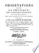 Observations sur la physique, sur l'histoire naturelle et sur les arts
