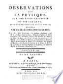 Observations sur la physique, sur l'histoire naturelle et sur les arts