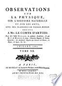 Observations sur la physique, sur l'histoire naturelle et sur les arts