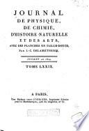 Observations sur la physique, sur l'histoire naturelle et sur les arts