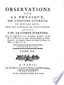 Observations sur la physique, sur l'histoire naturelle et sur les arts