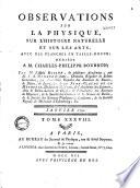 Observations sur la physique, sur l'histoire naturelle et sur les arts, par M. l'abbé Rozier (1771 au 1791)