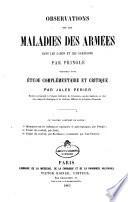 Observations sur les maladies des armees dans les camps et les garnisons
