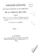 Observations sur les ruptures et les perforations de la vésicule biliaire; thèse, etc