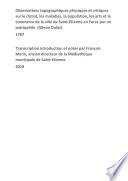 Observations topographiques par Alléon-Dulac